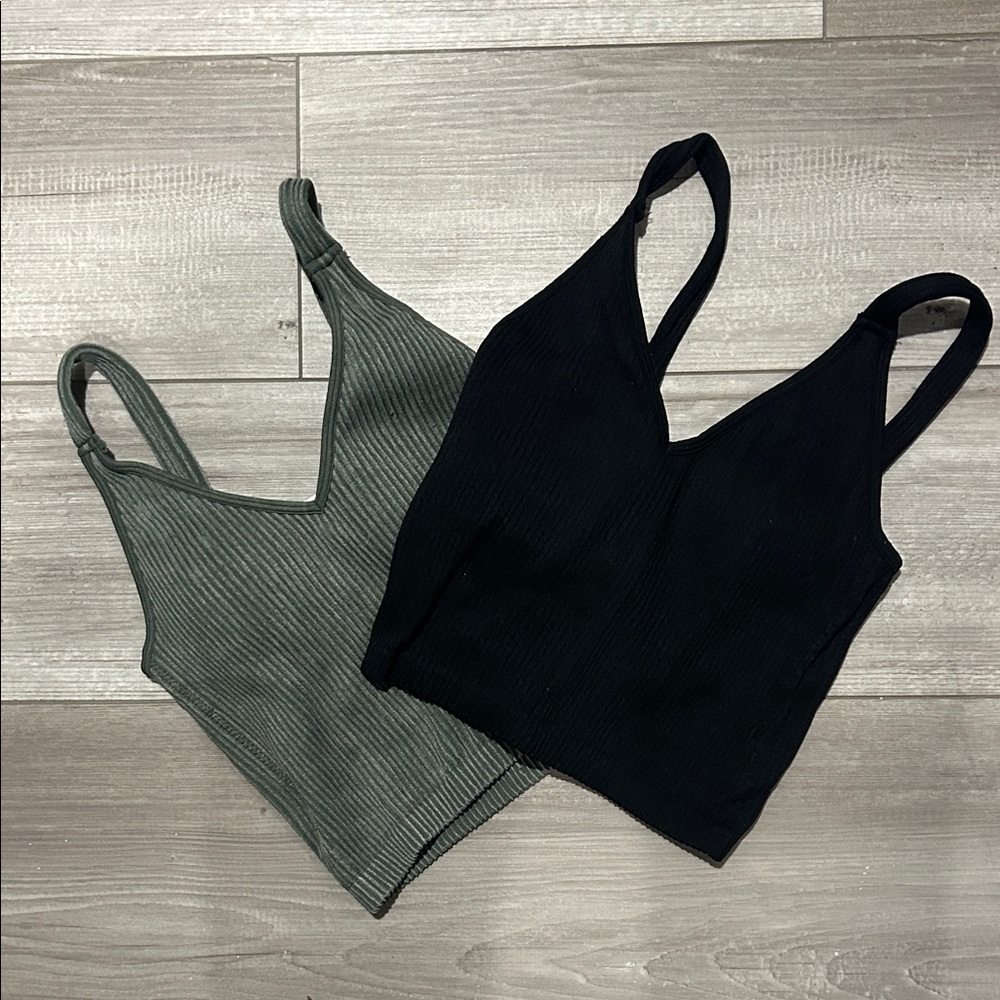 Wishlist Black and Olive Camisole Set